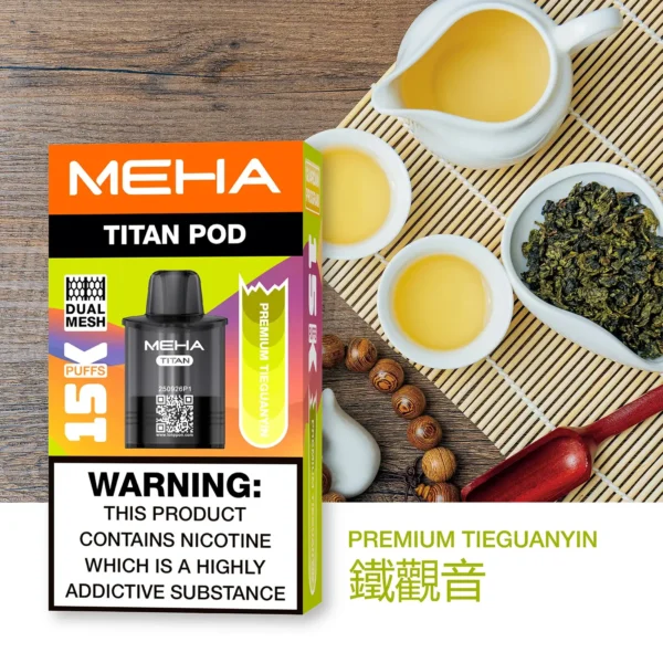 【買3贈主機】MEHA魅嗨 TITAN 15000口專用煙彈｜15ml Mesh網芯擊喉，台灣現貨正品安全超取