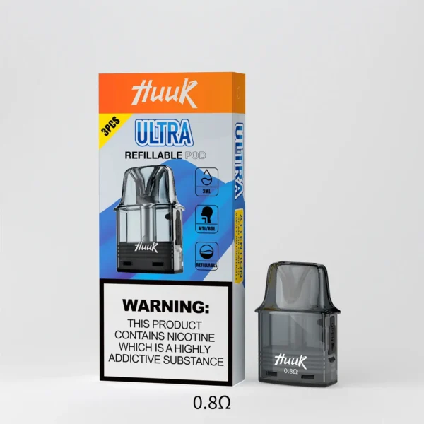 MEHA魅嗨 HUUK 27W可注油小煙｜1350mAh大電量防漏，台灣現貨正品安全超取