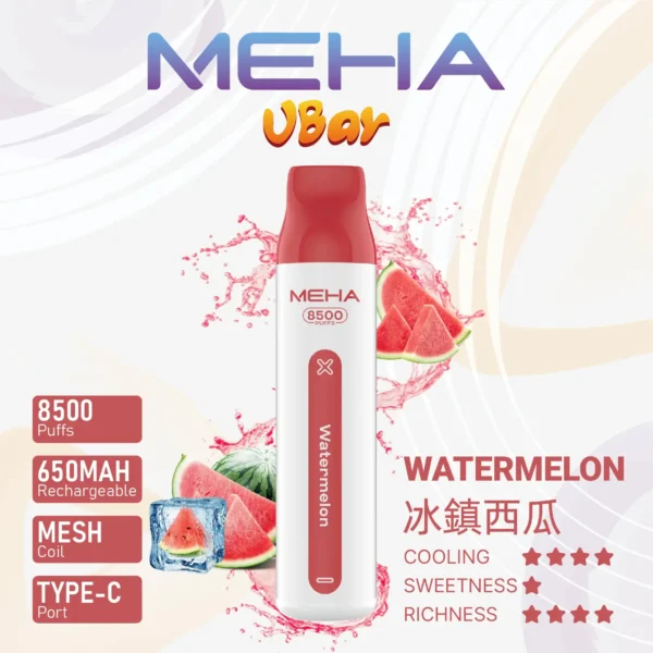 7784141f32d122351762af7166b7f5fa.webp MEHA VBar 魅嗨 8500口拋棄式電子煙|650mAh可充電,水果涼感,台灣正品現貨快速出貨