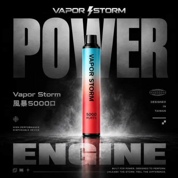 ChatGPT-Image-2026年6月18日-上午02_51_17.webp VAPOR STORM風暴 5000口拋棄式電子煙|Mesh網芯大容量,650mAh可充電,台灣正品現貨快速出貨