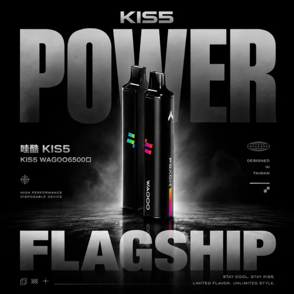 WAGOO哇酷 KIS5 6500口拋棄式｜雙芯混搭防漏，78種風味，台灣正品現貨快速出貨