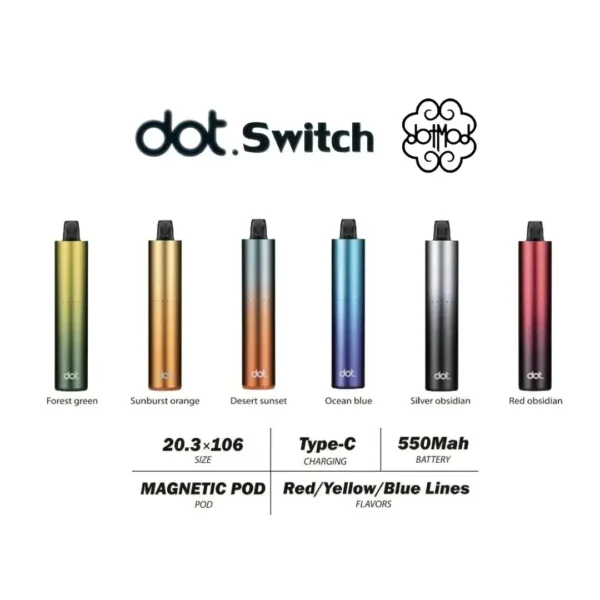 DOTMOD-佩特里-Dot-Switch-_-換彈式主機-_-單主機-500mAh-蒸汽領域-魯米國際有限公司.webp DOT佩特里專用主機|550mAh大電量防漏, 快充耐刮, 台灣正品現貨快速出貨