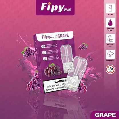 【滿3贈主機】Fipy果派一代通用煙彈｜2.2ml透明陶瓷芯3%爆汁果香，台灣正品現貨秒發