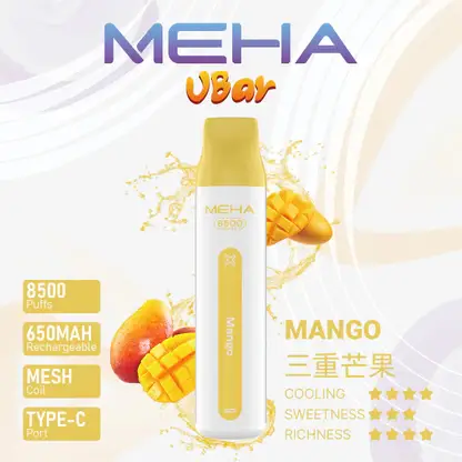 MEHA-8500口-VBar小白條-5.webp MEHA VBar 魅嗨 8500口拋棄式電子煙|650mAh可充電,水果涼感,台灣正品現貨快速出貨