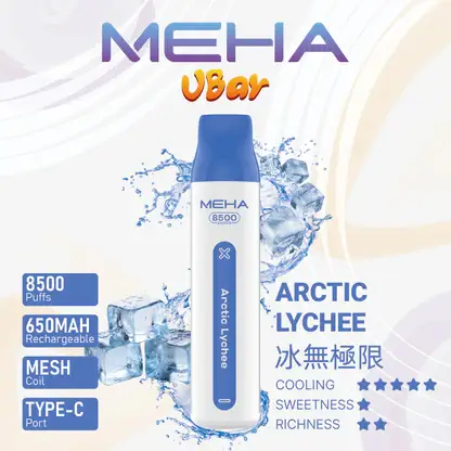 MEHA-8500口-VBar小白條-6.webp MEHA VBar 魅嗨 8500口拋棄式電子煙|650mAh可充電,水果涼感,台灣正品現貨快速出貨
