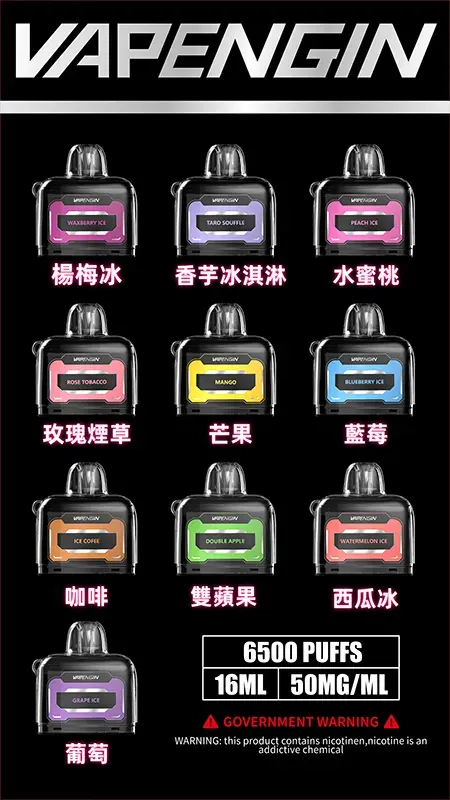 【JUPITER煙彈】木星煙彈-_-单個10ml-_-6500口-_-台灣現貨-蒸汽領域-魯米國際有限公司.webp 木星 VAPENGIN 6500口拋棄式|LED螢幕防漏,含主機煙彈,台灣現貨正品安全超取