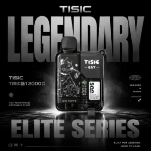 微信图片_20260613194314_917_13.webp 【滿10贈1】TISIC 12000口拋棄式|黑騎士萌貓12ml防漏,快充續航,台灣現貨正品安全超取